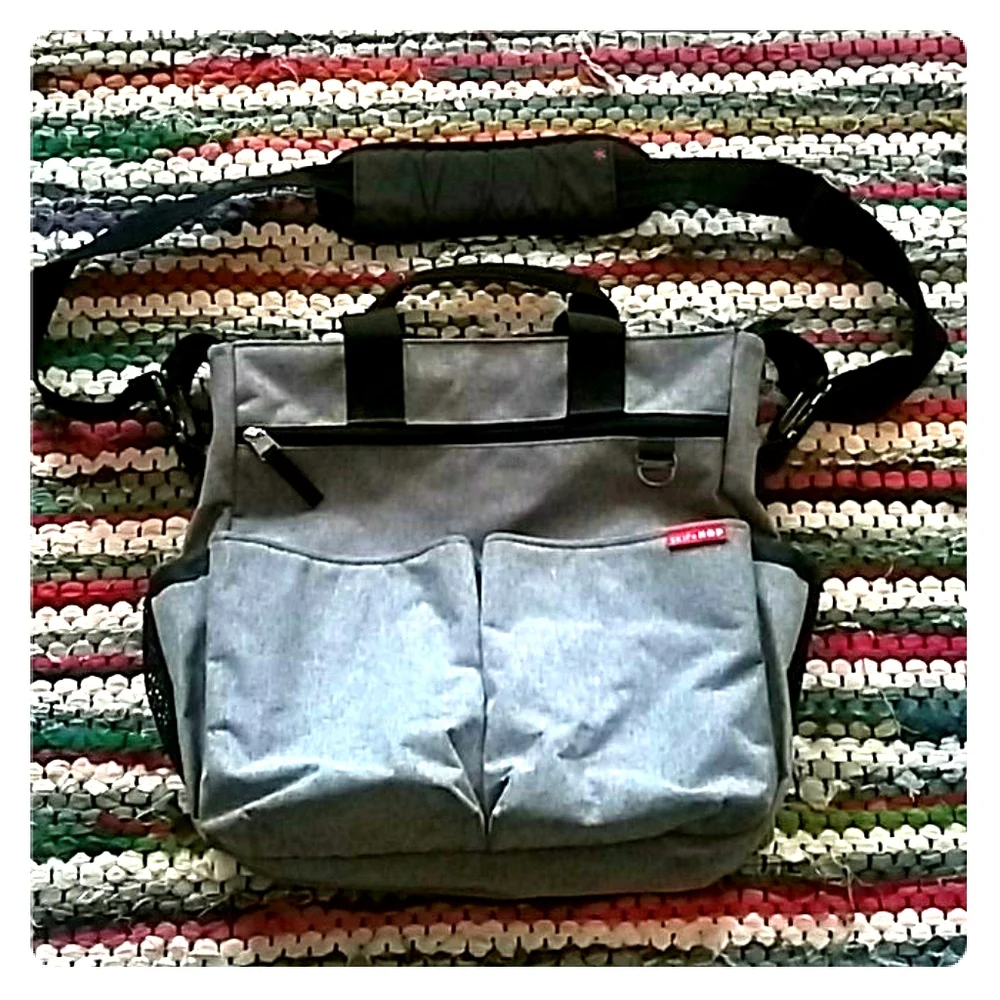 Skip Hop Messenger Diaper Bag with Changing Pad